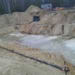 Монтаж установки водопонижения и всасывающего коллектора