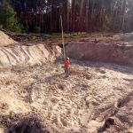 Котлован понижен на уровень монтажа системы водопонижения