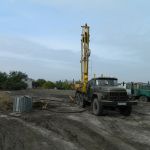 Бурение скважины в поселке Чапли Днепропетровской области