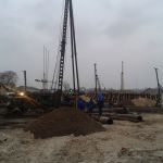 Бурение скважины для водопонижения при строительстве