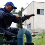 Монтаж крана под сброс