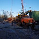 Буровая УРБ для бурения скважин под иглофильтры