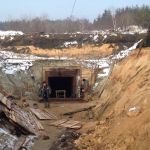 Строительство шахты под защитой водопонижения