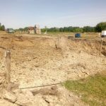 Осушенный котлован водопонижением скважинами